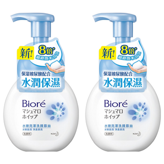 Biore 蜜妮 台灣公司貨 洗顏慕絲 水嫩亮澤, 160ml, 2件