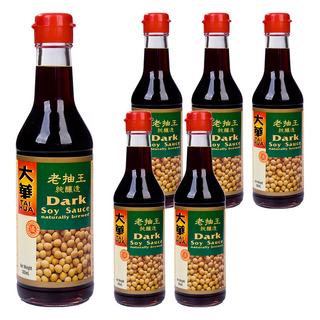 大華醬油 老抽王 特級純釀造醬油 305ml, 6瓶