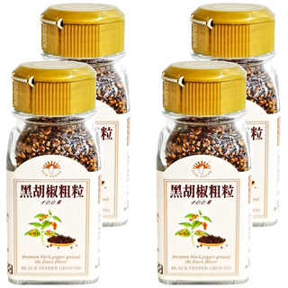 新光洋菜 黑胡椒粗粒 全素 馬來西亞產, 35g, 4瓶