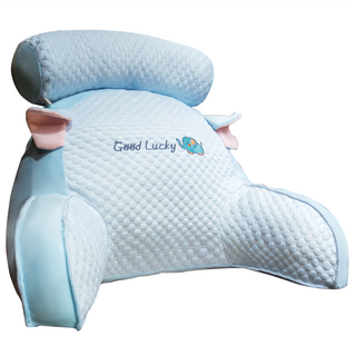 ika 冰絲涼感豆豆靠枕 吐司款 恐龍款 兔子款 哈士奇 頭枕 趴枕, 70 x 25 x 50cm, 大象