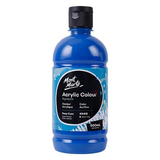 Mont Marte 蒙瑪特 壓克力顏料 Signature 深青色 500mL, 1色