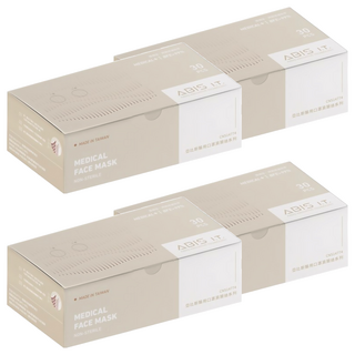 ABIS 小臉平面醫用口罩 16.5 x 9.5cm, 莫蘭迪冷色綜合, 30片, 4盒