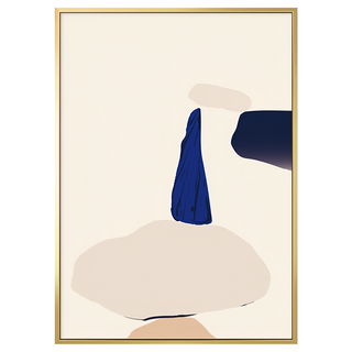 菠蘿選畫所 幾何石頭堆 APGS4678G 畫框, 金色