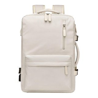 Sayaka 紗彌佳 可擴充型休閒通勤兩用旅行登機包/行李袋, 米白色, 1個