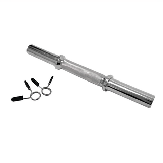 Healgenart 卡握 強力啞鈴桿 附固定器 35cm長 電鍍鋼, 1.9kg, 1個, 不適用