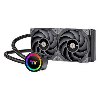 thermaltake 曜越 TOUGHLIQUID 240 ARGB Sync CPU散熱器 支援Intel/AMD平台, 黑色, 1個