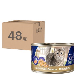CLASSIC PETS 加好寶 成貓 貓罐 新鮮魚肉製作 含維生素和牛磺酸 易開罐設計, 極地鮭魚, 170g, 48罐
