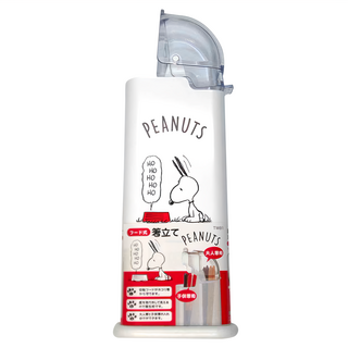 Skater Snoopy 筷筒 463693 9.9 x 7.5 x 25.5cm, 白色, 1個