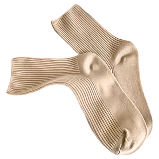 暖色中筒襪15雙組 Set 精梳棉材質, 23 x 12cm, 螺旋卡其