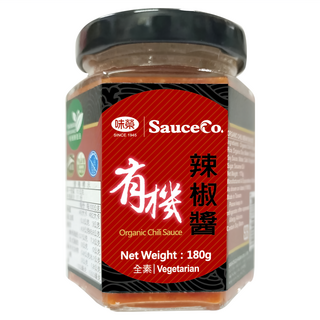 味榮 有機辣椒醬 全素, 180g, 1罐