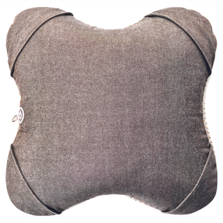 LOUrdes 日式蝴蝶V型溫熱揉捏按摩抱枕 雙倍8顆4D立體按摩球 三種按摩模式 回彈深壓, AX-HCL288, 深棕色