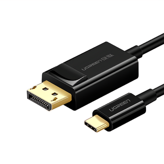 UGREEN 綠聯 USB Type C轉DP傳輸線 Type-C轉DisplayPort 1.5m 黑色, MM139, 1個
