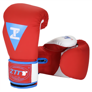 Ztty 拳擊手套 FC052-A3 紅藍色 聚酯纖維, 10oz(手長15~18cm), 1雙