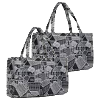 采荷萬用行李袋 小, 灰色 + 黑色, 2個