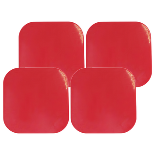 Mega 時尚四色防臭防蟲密封蓋 排水孔蓋 防蟲墊 4片 15 x 15cm, 紅色, 1組