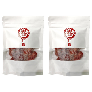 春哥好物 台灣草莓乾 Q潤不甜膩 嚴選在地手作烘製, 120g, 2包
