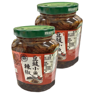 誠泰 豆豉小魚辣椒, 360g 台灣產, 2瓶
