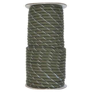 Forest Outdoor 群森戶外 高反光5mm編織營繩, 軍綠黑點