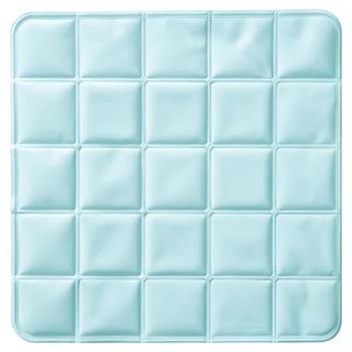 西格傢飾 方格雙面涼爽凝膠冰墊, 藍色