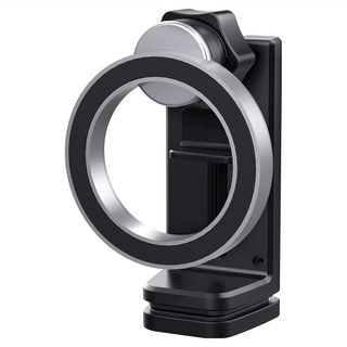 ANTIAN 多功能magsafe磁吸懶人旅行支架/飛機高鐵汽車追劇支架/車用後座手機支架, 黑色, 1個