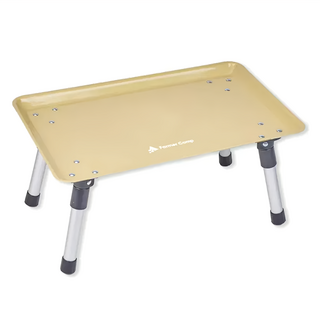 FARMERCAMP迷你小桌子, 承重15kg，鋁合金材質, 39 x 24 x 18cm, 卡其色, 39cm