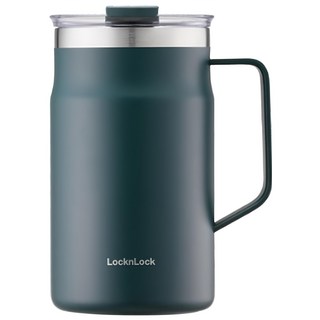 LocknLock 樂扣樂扣 都會馬克咖啡杯 600ml, 深綠色, 1個