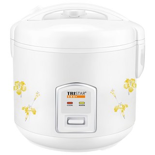 TRISTAR三星牌 電子鍋 6人份 TS-RC0659 AC 110V 3D立體保溫 厚釜內鍋 三級節能, 白色