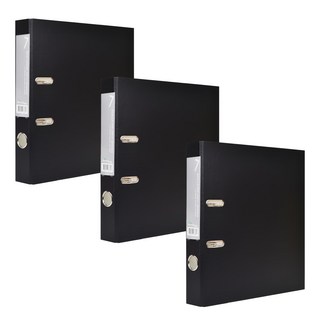 ECO Chungwoon 環保D型A4活頁夾, 黑色, 3個