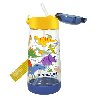 Skater PET吸管水壺, 恐龍圖鑑, 480ml, 1個