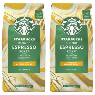 STARBUCKS 星巴克 黃金烘焙咖啡豆, 未研磨, 200g, 2包
