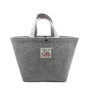 雅迪 卡娜赫拉的小動物毛氈布餃型手提袋, 灰色