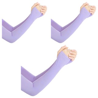 Amiss 機能感 台灣製防曬涼感袖套 UPF50+, 紫色, 3雙