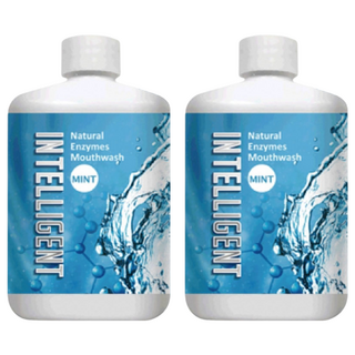 INTELLIGENT 因特力淨 酵素漱口水 清潔薄荷, 300ml, 2瓶