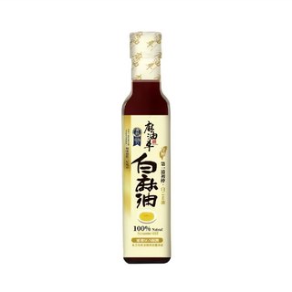 麻油車 頂級冷壓白麻油, 100%白芝麻, 255毫升, 255ml, 1瓶