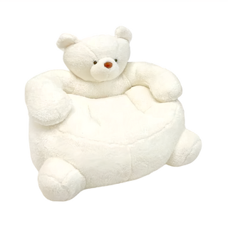 沐慕家居 懶人沙發可機洗可拆洗 白色北極熊, 一人座