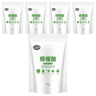 巧易潔 檸檬酸 500g 可自然分解 不汙染環境 環保友愛地球, 5包