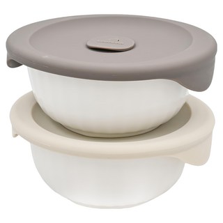 LocknLock 樂扣樂扣 陶瓷碗 附矽膠蓋 450ml, 79697, 2個