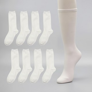 新芽掃 女性基本款長筒襪 8雙組 22公分