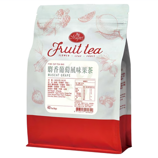 Magnet 曼寧 麝香葡萄果茶 嚴選天然水果 無咖啡因 隨時享受健康美味, 6g, 40包, 1袋