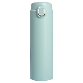 鍋寶 超真空輕量陶瓷保溫杯 165g超輕量杯身 316不鏽鋼材質 陶瓷易潔層 一鍵式開關 可拆式杯蓋, 綠色, 525ml, 1個