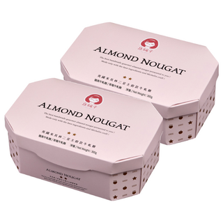 唐舖子 英國米其林二星主廚款牛軋糖, 杏仁牛軋糖/草莓牛軋糖, 300g, 2盒