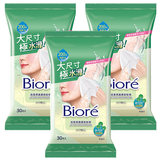 Biore 蜜妮 低摩擦護膚卸粧棉, 30片, 3包