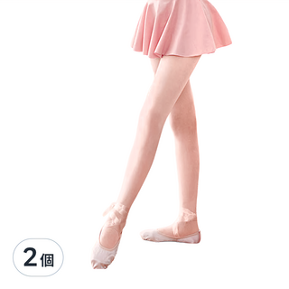 Amiss 機能感 無褲型彈性芭蕾舞襪,兒童款,粉橘色,台灣製造, L