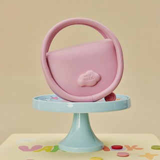 Vanwalk 出走 可愛迷你馬鞍包 V2785, 愛心粉