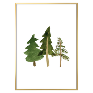 菠蘿選畫所 童心小森林 40 x 30cm 框, 金色