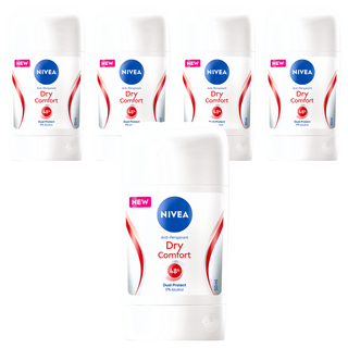 NIVEA 妮維雅 止汗爽身乳膏 乾適活力, 50ml, 5件