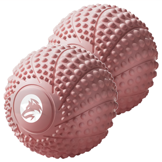 MICHAEL FITNESS 麥克健身 80D磁石按摩球, TPE材質 筋膜放鬆 全身按摩, 粉色, 2個