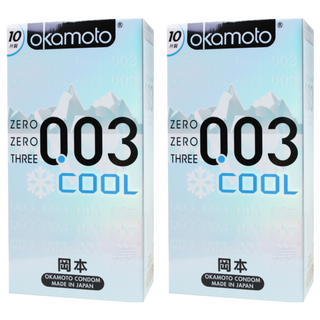 okamoto 岡本 003 COOL極薄衛生套, 6個, 2盒