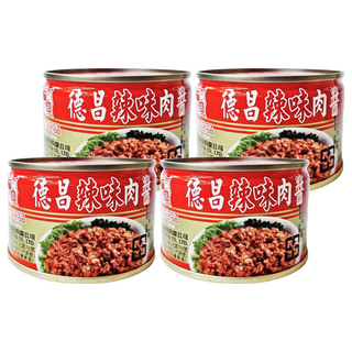 德昌 辣味豬肉醬, 開罐即食 方便攜帶, 140g, 4罐