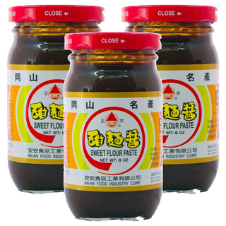 名山牌甜麵醬, 岡山名產, 純素, 230g, 3罐